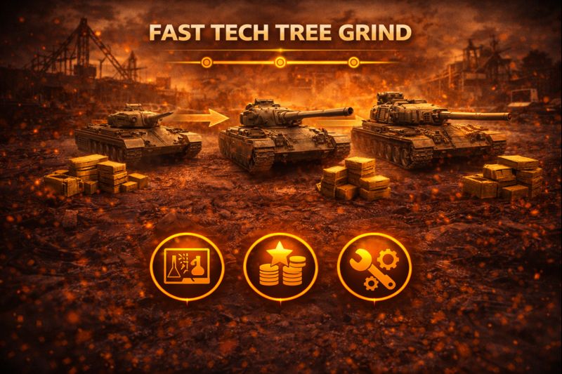 FAST TECH TREE GRIND – World of Tanks guide