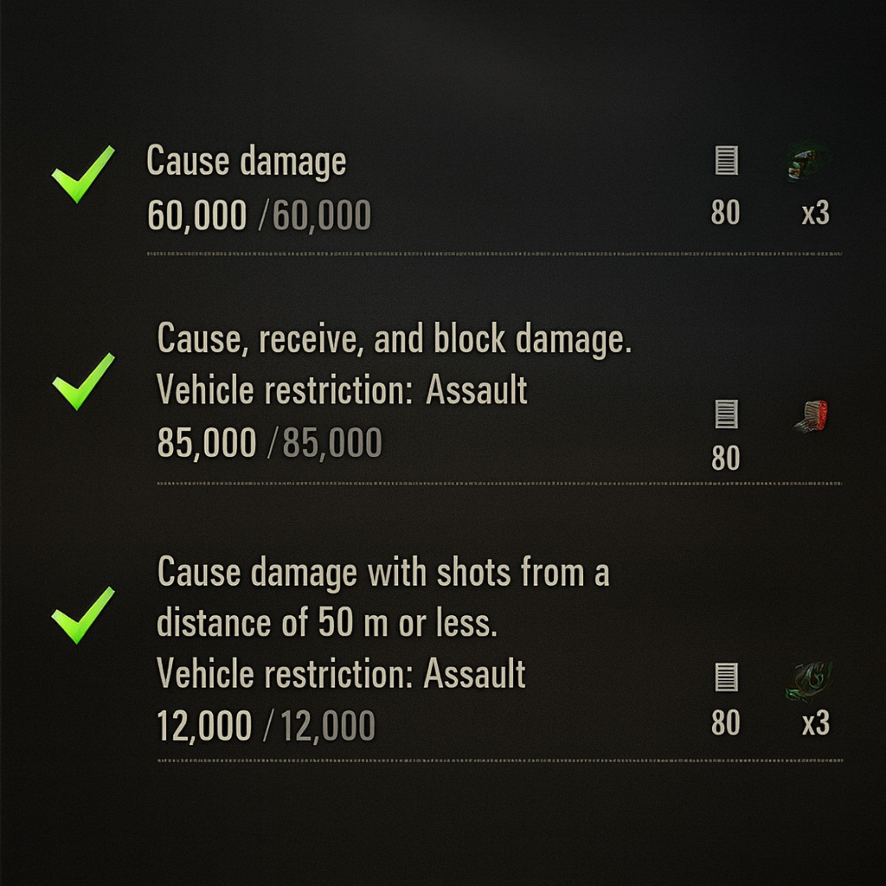 WEEKLY MISSIONS – World of Tanks service